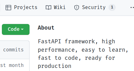 FastAPI about